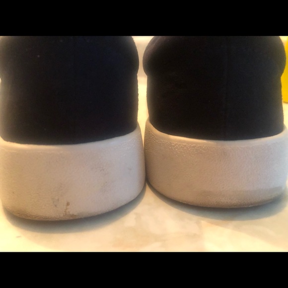 Nine West Pom Pom slip on sneaker navy blue with white stripes - Picture 5 of 6